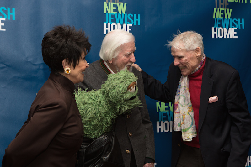 Chita Rivera, Caroll Spinney with Oscar the Grouch, and Jacques d’Amboise chat 